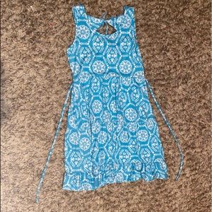 Justice blue dress